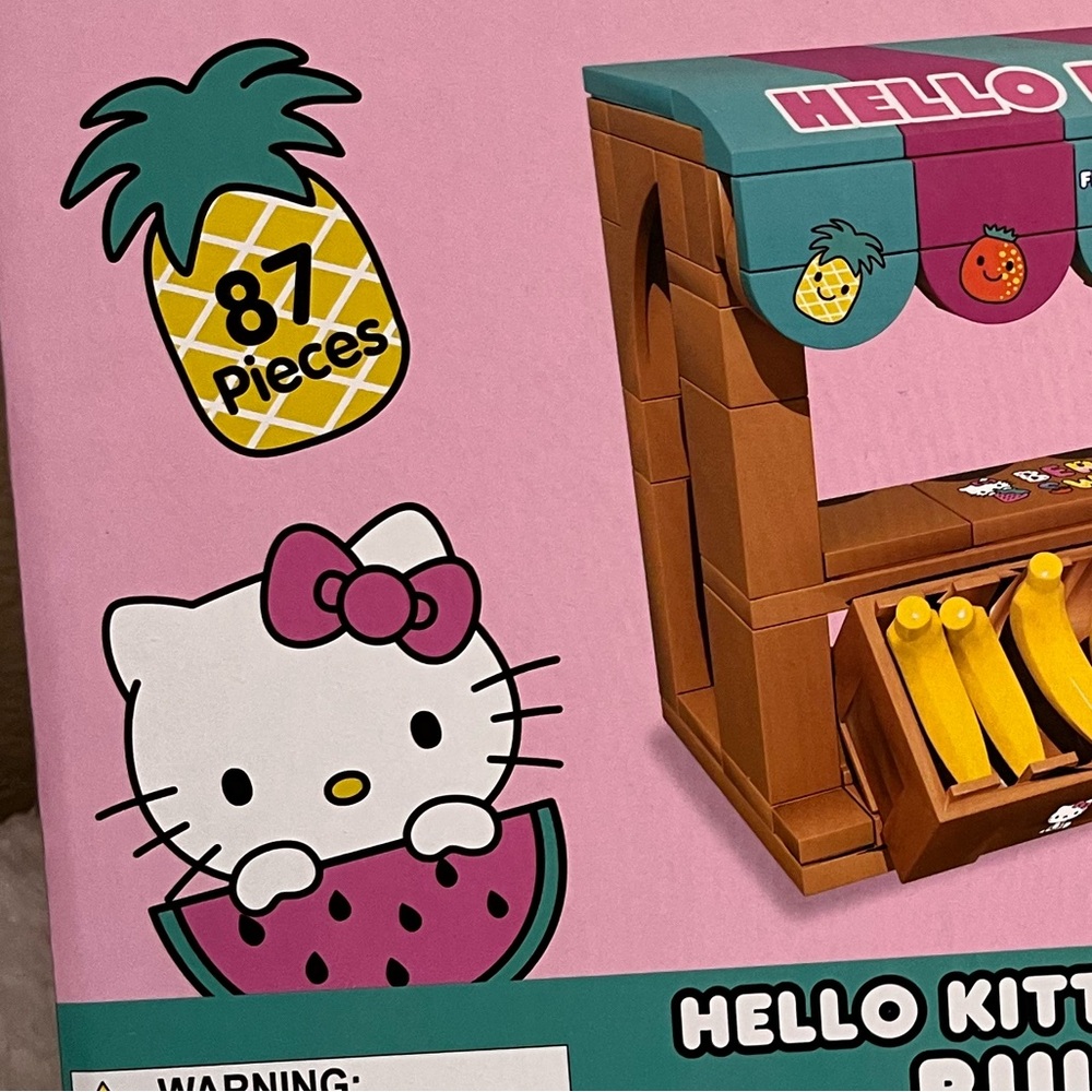 Hello Kitty Fruit Stand Build Set NIB - Picture 4 of 6